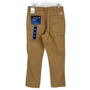 Carhartt Tan Relaxed Fit Rugged Work Khaki Pants Men’s Size 33x32 5-Pocket Twill